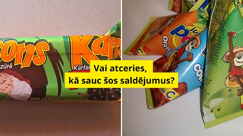 TESTS: Vai atceries, kā sauc šos saldējumus?