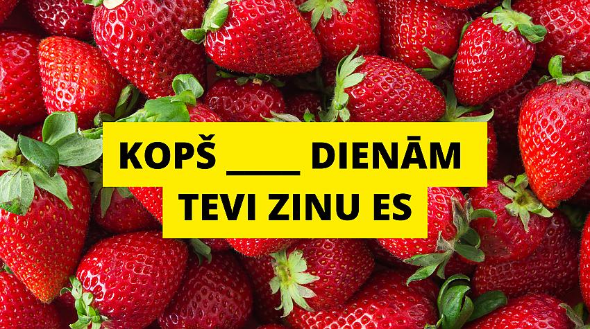 Tests: Vai tu spēsi ievietot trūkstošos vārdus dziesmā «Zemenes»?