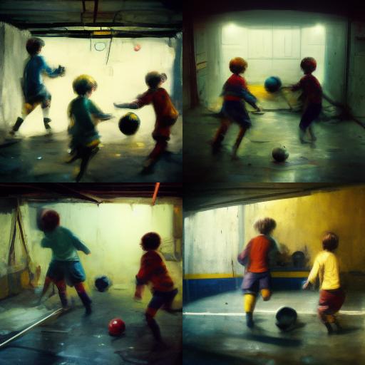 happychildrenplayingfootballin... Autors: diedelnieks123 AI mākslas ģenerators