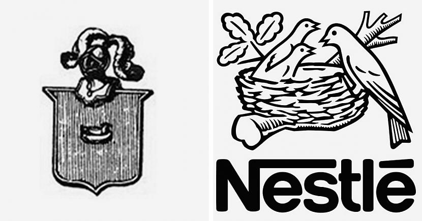 Nestle logotips 1868 un 2022... Autors: Zibenzellis69 17 pirmie pasaulslavenu zīmolu logotipi, kuru sākotnējais dizains jūs pārsteigs