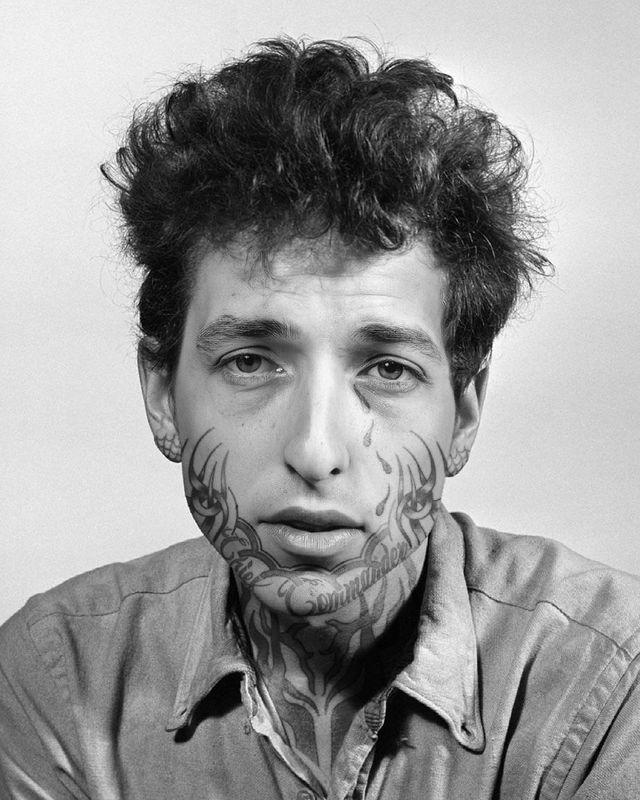 Bobs Dilans Autors: Zibenzellis69 Māksliniece ar Photoshop palīdzību "tetovēja" slavenas personības, lūk rezultāts