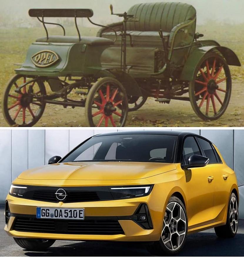 Opel Patentmotorwagen System... Autors: Zibenzellis69 Kā izskatījās pirmās pasaules slaveno zīmolu automašīnas (toreiz un tagad)