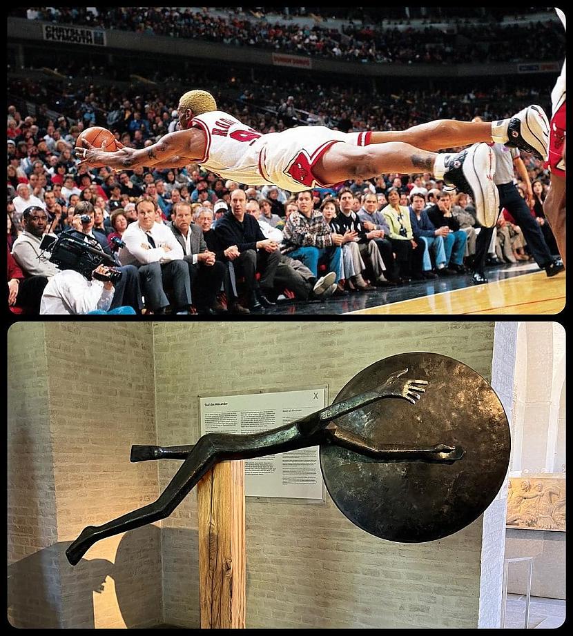 Lēciens nezināmajāSantjago... Autors: Zibenzellis69 15 jautri salīdzinājumi, kas parāda, ka māksla un sports nav tālu viens no otra