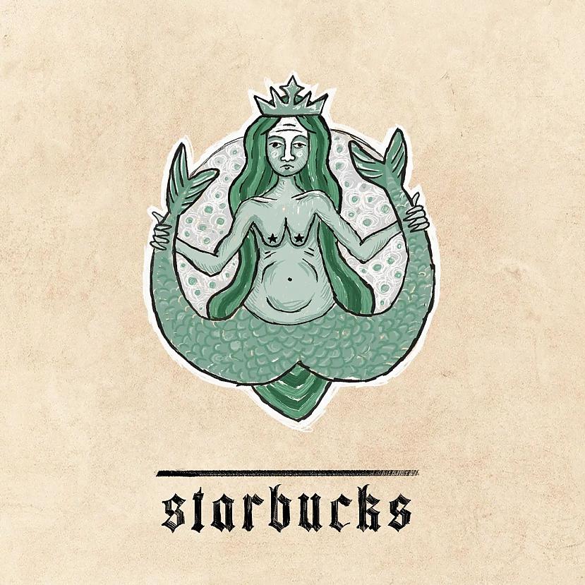 Starbucks Autors: Zibenzellis69 Kā izskatītos slaveni uzņēmumu logotipi, ja tos gleznotu viduslaiku mākslinieki