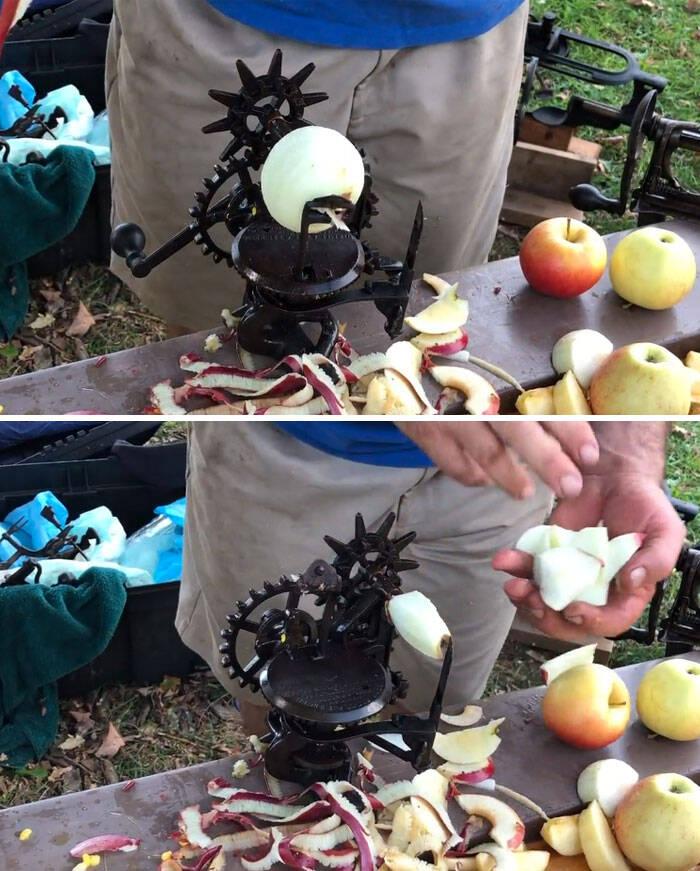 Ierīce ābolu mizoscaronanai un... Autors: Zibenzellis69 Neparastas iekārtas un rīki dažādu darbu un pienākumu veikšanai,  esi redzējis