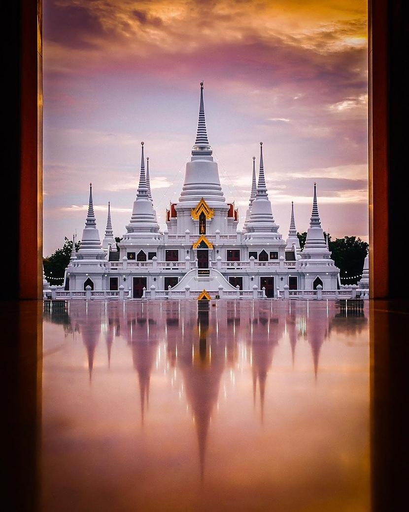 Wat Asokaram Samut Prakan... Autors: Zibenzellis69 Pārsteidzošā Austrumu tempļu arhitektūra, kas priecē ar savu oriģinalitāti