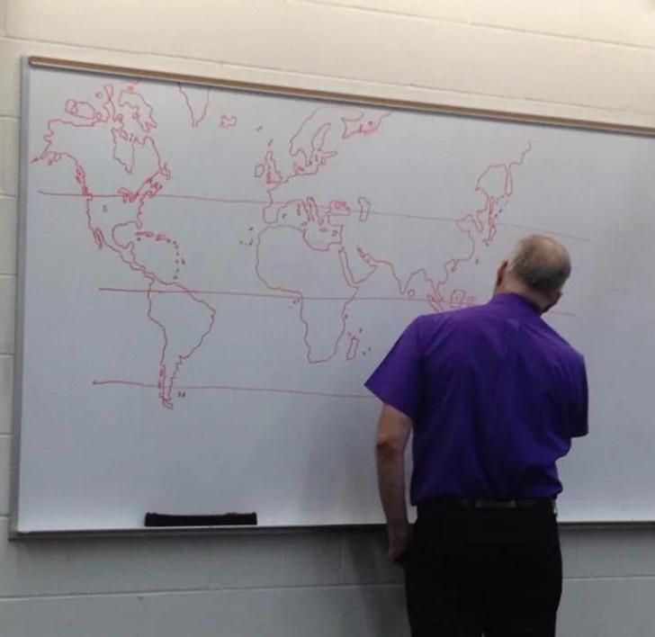 Profesors uzzīmēja pasaules... Autors: Lestets 18 cilvēki, kuri nokļuva nesaprotamās situācijās