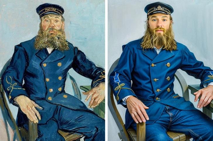 Vincents van Gogs Pastnieka... Autors: Lestets Mākslīgais intelekts pārvērš slavenas gleznas īstos cilvēkos