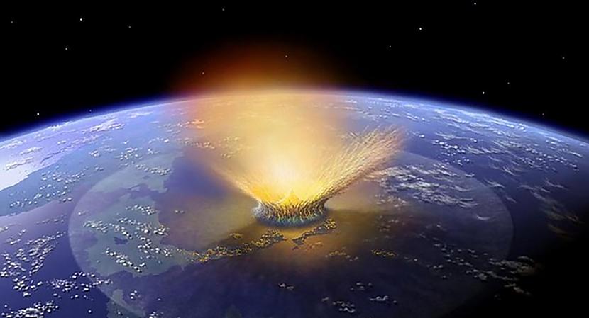 Kā asteroīda trieciens... Autors: Lestets Kā asteroīds nogalināja dinozaurus un vai tas var notikt atkal?