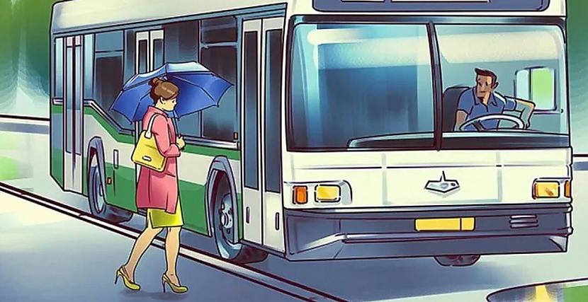 Lūk autobusā iekāpj sieviete... Autors: Zibenzellis69 7 viltīgas bildes ar kļūdām, kuras pamanīs tikai vērīgākie