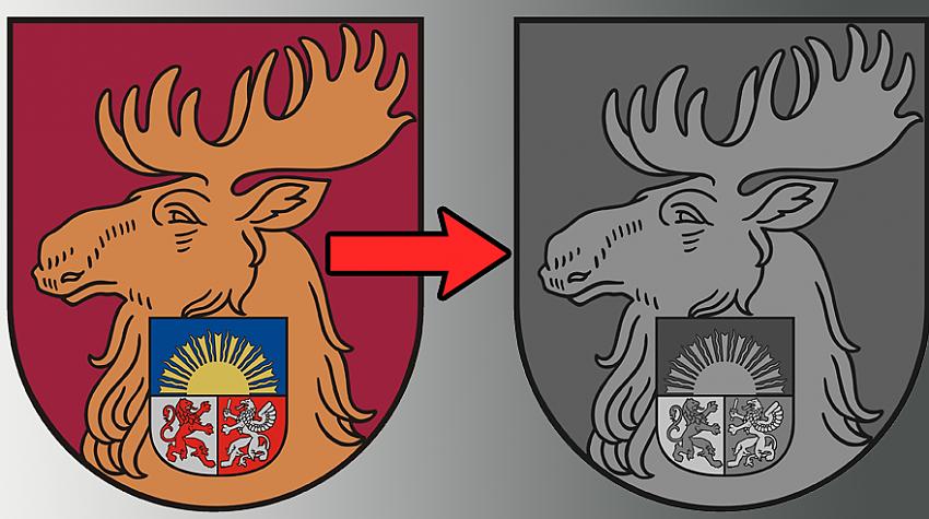 Tests: Vai tu atpazīsti Latvijas pilsētu ģerboņus, ja redzi tos melnbaltus?