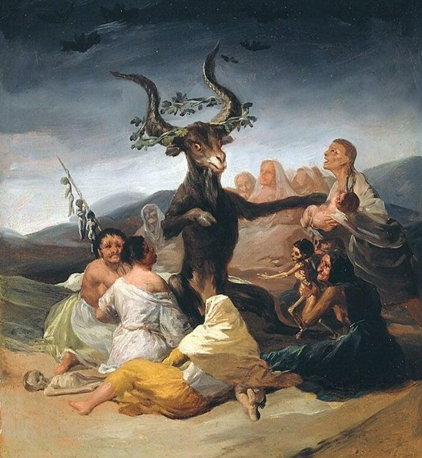 Francisco De Goya quotRaganu... Autors: Zibenzellis69 24 pagātnes mākslinieku gleznas, kuras ieraugot varētu nākt drebuļi pār muguru