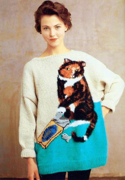Nedaudz nomētāts kaķis ar... Autors: Zibenzellis69 Laiks tāds vēss, varbūt ko siltu vēlies uzvilk? 17 smieklīgi džemperi tieši tev