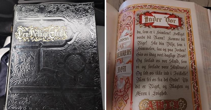 Ģimenes Bībele Dānija 1890... Autors: Zibenzellis69 Senlaicīgas lietas, kuras cilvēki ieguva nevis ekspedīcijās, bet krāmu tirgos