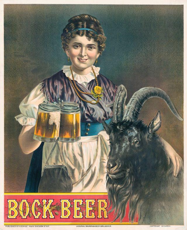 Bock Beer 1885 gads Autors: Zibenzellis69 Alus reklāmas plakāti no 19. gadsimta