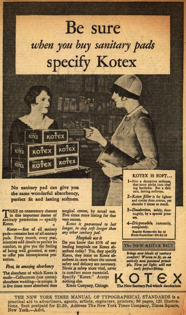 Uzrādot sievietes kā... Autors: Zibenzellis69 Interesantas un jautras senlaicīgas sieviešu higiēnas reklāmas no 20. gs. sākuma