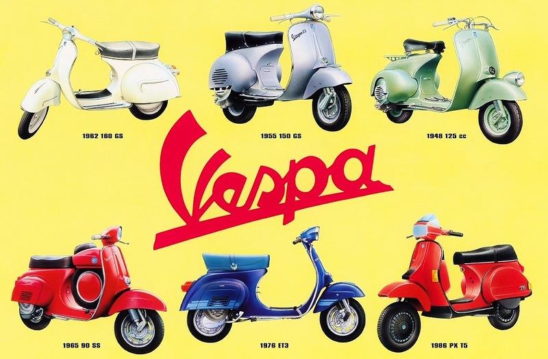 Vespa klubi parādījās visā... Autors: Zibenzellis69 Vespa: vecākās reklāmas un slavenību šarms uz šiem klasiskajiem motorolleriem