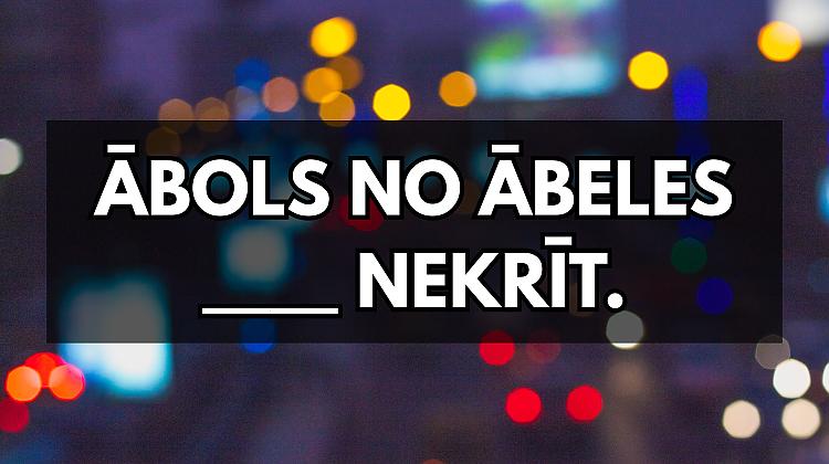 Tests: Vari ievietot trūkstošo vārdu šajos sakāmvārdos?